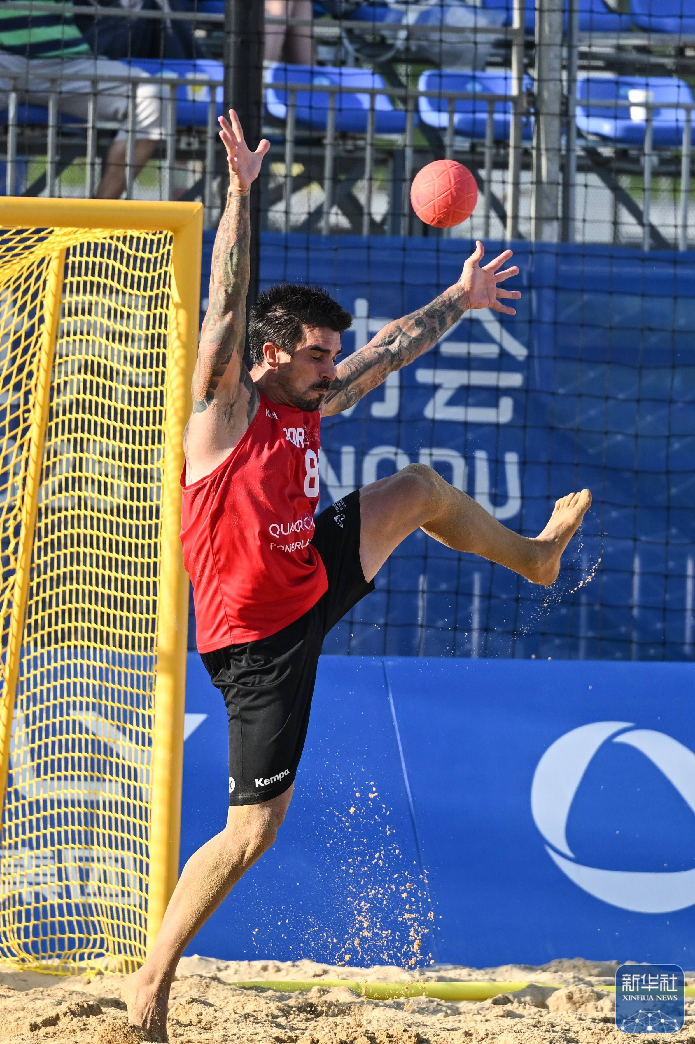 成都世运会｜沙滩手球男子决赛：德国队夺冠