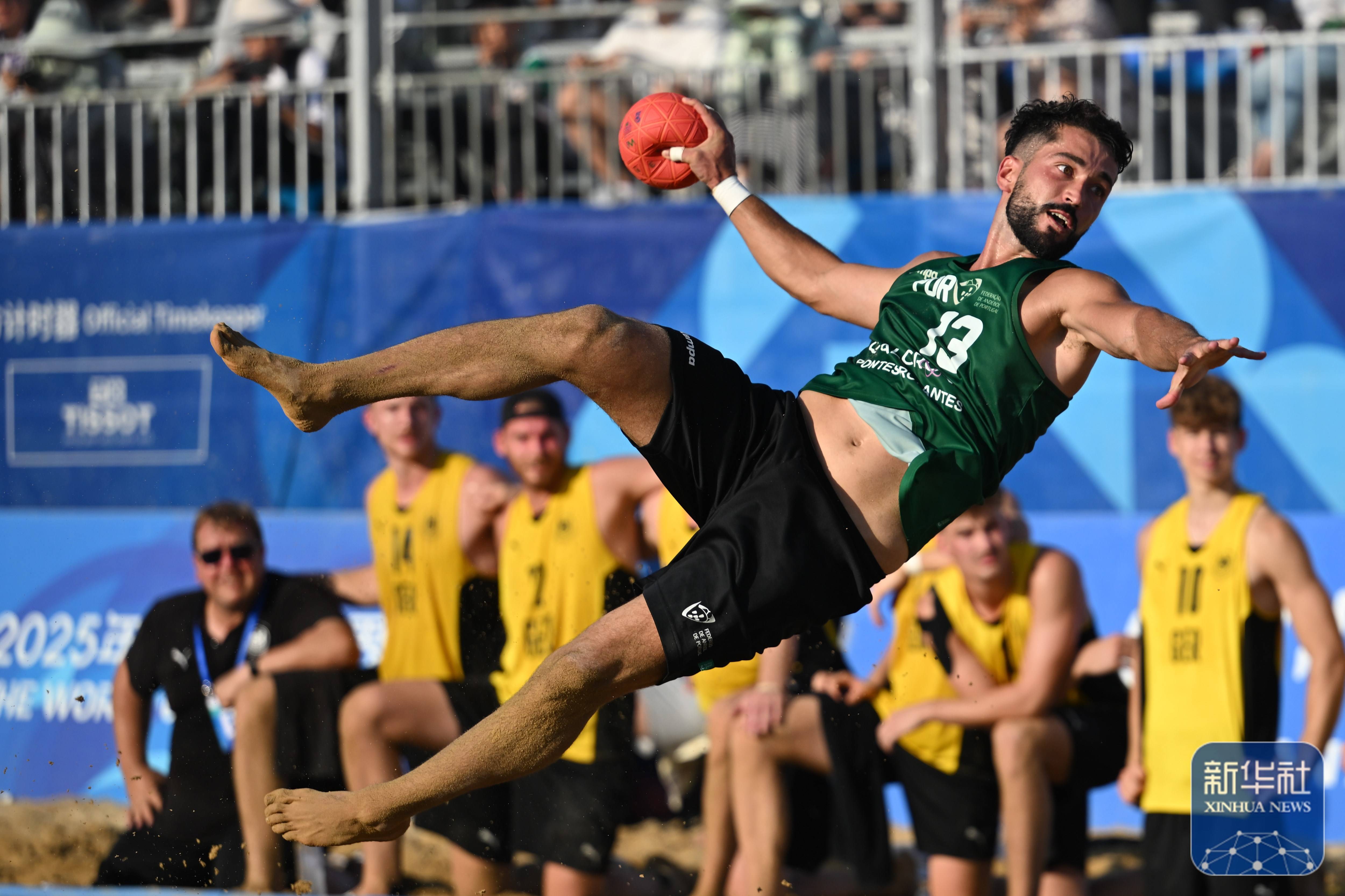 成都世运会｜沙滩手球男子决赛：德国队夺冠
